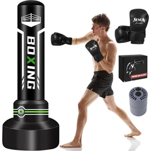 Boxsack Erwachsener 180cm Komplettset Aufblasbar Fitness MMA Muay Thai - Bild 1 von 2