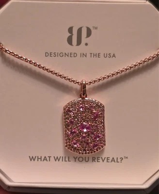 炸弹派对项链 NK32377 A Fool For The Jewels 粉色 Corundum 玫瑰金 狗 Ta — 第 1/3 张图片