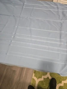 Blaue Leinen Tischdecke 68 x 56 cm mit 4 passenden Servietten 17 cm - Bild 1 von 10