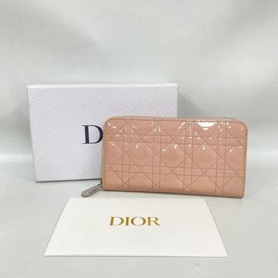 Dior Pink Patent Leather Long Wallet - Изображение 1 из 4