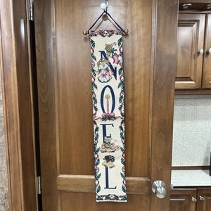 Noel Christmas Wall Hanging Banner Tapestry - Picture 1 of 7