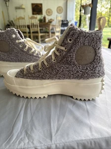 Converse Run Star Hike High Sherpa Vapor Mauve ie Gray M 7.5 W 9 - Picture 1 of 13