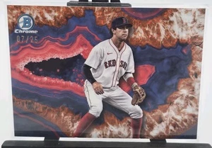 Marcelo Mayer 2025 Bowman Baseball Crystallized Orange /25 Boston Red Sox SSP - Picture 1 of 2