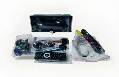 Car Play Bluetooth Single Din Car Stereo with Backup Camera 6.9 IPS Touchscreen - Image 1 of 4