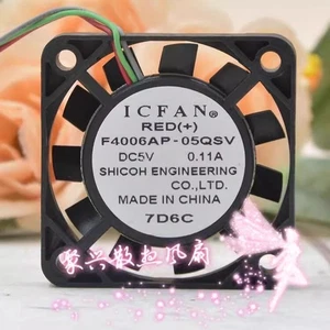 ICFAN F4006AP-05QSV 5V 0.11A 4006 Ventola di raffreddamento a 3 fili 4 cm - Foto 1 di 6