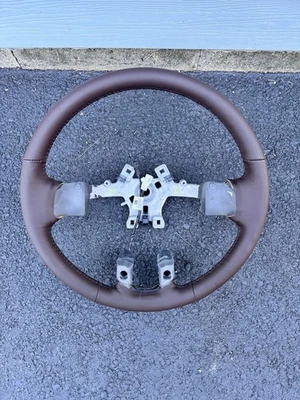 2013-2018 道奇 Ram 1500 2500 Laramie 加热方向盘棕色原始设备制造商全新 — 第 1/4 张图片