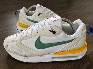NIKE Air Max Dawn Hombres Correr Gimnasio Entrenadores, Blanco/Verde/Amarillo - Talla 8 - Imagen 1 de 13