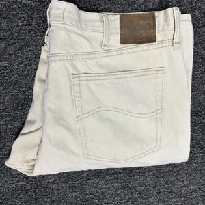 Lee Men’s Regular Fit Jeans - Beige 36x30 | Casual 100% Cotton Pants - Picture 1 of 16