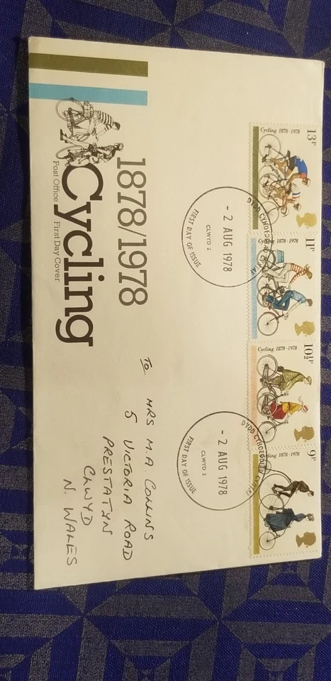 1978 Great Britain Cycling First Day Cover Idbba8. - Image 1 of 1