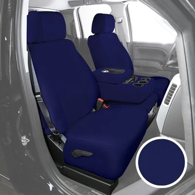 For Ford Fiesta 12-19 Saddleman NeoSupreme 2nd Row Blue Custom Seat Covers - Image 1 of 4
