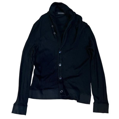  Cárdigan Suéter Ralph Lauren Azul Oscuro L Foto 1 de 2