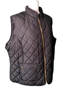 NWT 3X Womans St John's Bay Black Quilted Vest Full Zip Pockets - Picture 1 of 10