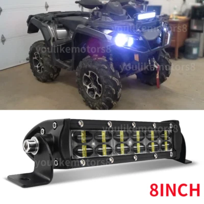 Barra de luz LED de 8 pulgadas para Can-Am Outlander 570 LED faros conversión cápsulas de luz Foto 1 de 4
