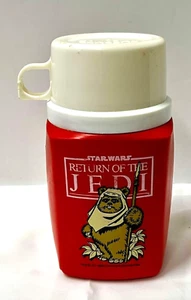Termo King-Seeley vintage Star Wars: El Retorno del Jedi Ewok rojo 6,25" 1983 - Imagen 1 de 10