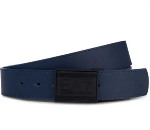 Cintura Reversibile Uomo Ea7 Emporio Armani 245376 77835 Blu Giallo - Foto 1 di 1