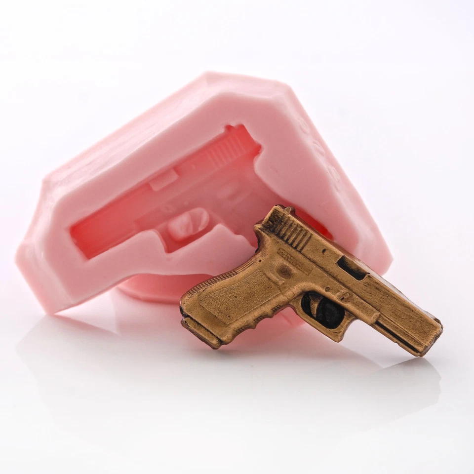 Pistola Pequeña Molde Silicona Fondant Caramelo Chocolate Resina Arcilla Joyería Molde (972 Foto 1 de 1