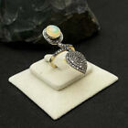 Opal Ring Pave Diamond Ring Snake Shape Ring 925 Sterling Silver Diamond Ring