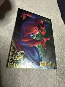 1995 Flair Marvel Annual Duo Blast Spiderman / Scarlet Spider Card #1 of 3 Nm - Picture 1 of 2