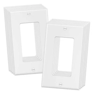 1-Gang Decorator Wall Plate Switch Cover Receptacle Outlet Cover Plates for L... - Picture 1 of 7
