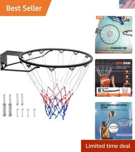 Aro de baloncesto ajustable de fácil instalación - perfecto para jugar en interiores y exteriores - Imagen 1 de 11