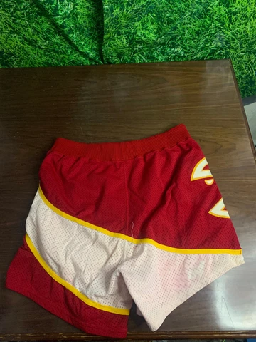 1988-89 Atlanta Hawks Basketball #2 Anthony Miller Game Shorts Sand Knit 36+2+2 Cover