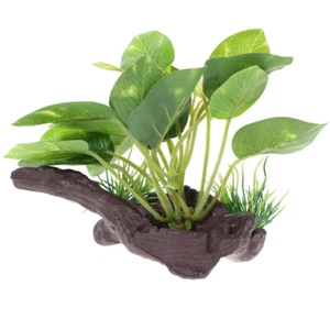 Madera hundida simulada y plantas acuáticas paisaje acuático acuario madera a la deriva - Imagen 1 de 12