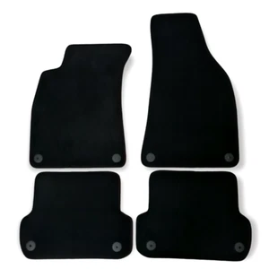 Car Floor Mats Velour For Audi A4 S4 B6/B7 Waterproof Black Rugs Carpet Liners - Picture 1 of 11