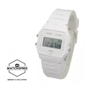 Casio Digital Pop Series Bio-Based White Resin Band Watch F91WB-7A F-91WB-7A - Picture 1 of 3