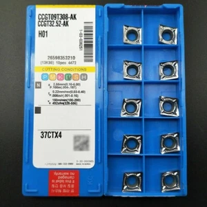 10 Stück CCGT09T308-AK, H01 CCGT 32,52 CNC-Einsätze CCMT09T3 Drehbank Klinge für Aluminium - Bild 1 von 1