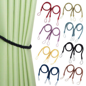 Modern Braided Curtain Tiebacks Holder Strap Tie Backs Rope Home Decor Accessory