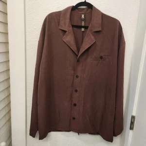 Savage X Fenty Monogram Voile Brown Oversized Sleep Top - Picture 1 of 7