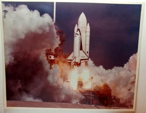 Original NASA Color Kodak Space Shuttle Lift off Launch Pad Photo 8 x 10 RRP 814 - Picture 1 of 5