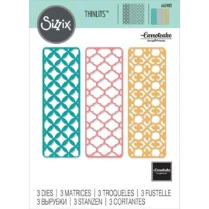 Sizzix Thinlits Die Set - Creative Backgrounds, 663482 by: Carrotcake - Picture 1 of 4