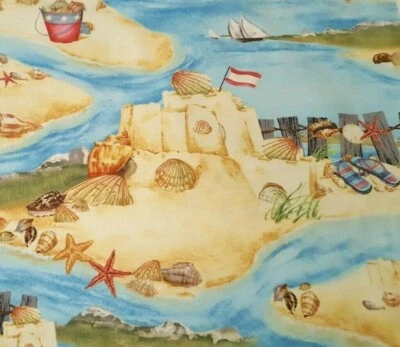 Chanclas 19" Seaside Rendezvous Jane Maday Wilmington Beach Sand Shell Foto 1 de 3