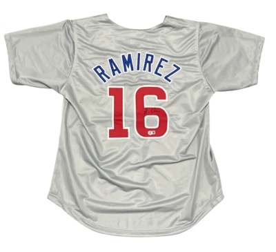 Aramis Ramirez Signed Chicago Cubs Custom Jersey Beckett Witness BAS COA - Image 1 of 3