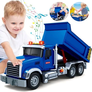 Mini Construction Vehicles Toy Series Digger Dump Truck Tractor Trailer UK Stock - Picture 1 of 8
