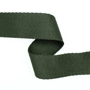 Gurtband Baumwolle 3,8 cm breit oliv - Preis gilt für 0,5 Meter - Bild 1 von 1