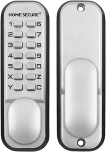 Cerradura de puerta con cerradura de código digital - Cromo - Llave combinada de teclado resistente a la intemperie - Imagen 1 de 1