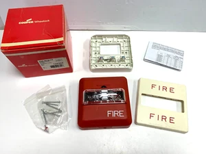 Cooper Wheelock ZNS-MCW-FR Horn Strobe 24VDC 12/30/75/110cd RED, Wall, Free Ship
