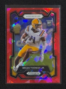 Brian Thomas Jr. (RC) 2024 Panini Prizm DP - Red Cracked Ice Prizm #118 LSU - Picture 1 of 4
