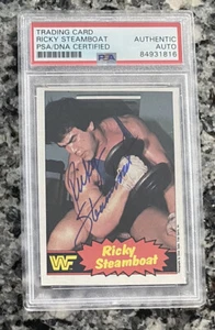 Ricky Steamboat WWF Signed Autograph 1985 O-Pee-Chee Rookie Card PSA DNA - Picture 1 of 1