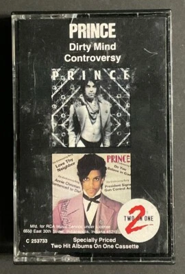 Dirty Mind / Controversy - Prince (Cassette, Album x 2, 1983) Club Edition - Image 1 of 3