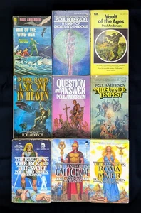 Lot Of 9 Poul Anderson Books Wing-Men Tempest Gallicenae Vault Ghosts Question - Picture 1 of 16