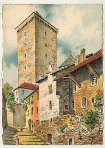 Carte postale-Annecy"impasse du Trippoz-Illustrateur.Barday-Ed.Barré.Dayez-Cla.A - Imagen 1 de 2