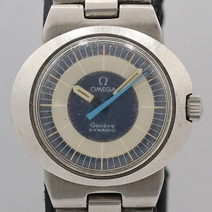 Omega Geneva Dynamic Blue Silver Dial Hand-Winded Women'S Watch - Picture 1 of 4