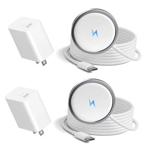 Chargeur Sans Fil Magnétique 2025 Chargeur Rapide Apple Mag-Safe pour iPhone 16 Blanc - Photo 1 sur 8