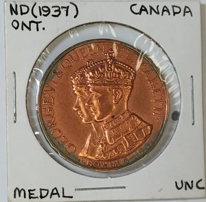 1937 Canada Coronation of George VI and Elizabeth Ford V8 motor Uncirculated - Picture 1 of 4