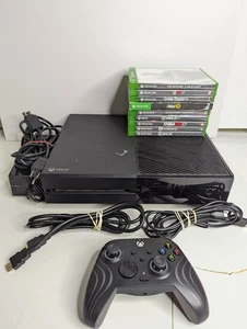 Consola Microsoft Xbox One 1540 500 GB Consola Negra Paquete 10 Juegos - Probada - Imagen 1 de 13
