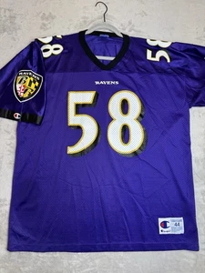 Vintage Champion Baltimore Ravens #58 Football Trikot Herren Gr. 44 Lila NFL  - Bild 1 von 8