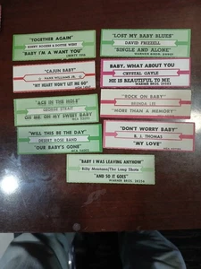 9 jukebox title strips with baby in name #2 - Picture 1 of 1